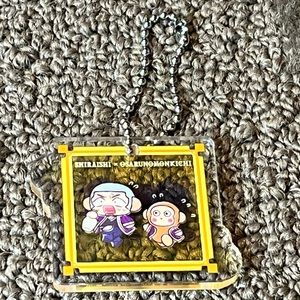 GOLDEN KAMUY Sanrio Characters Yoshitake Shiraishi & Osaru no Monkichi Keychain